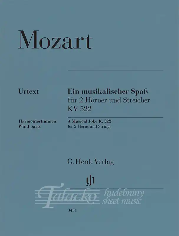A Musical Joke K. 522 for 2 Horns in F and Strings - Wind Parts Expresní Doručení