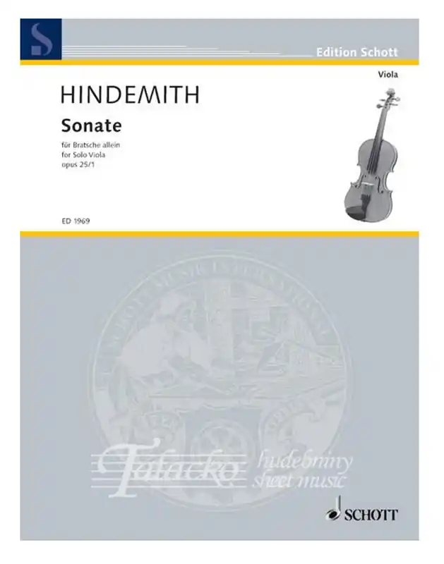 Omezená Nabídka Sonata for Solo Viola Op. 25/1 B-STOCK