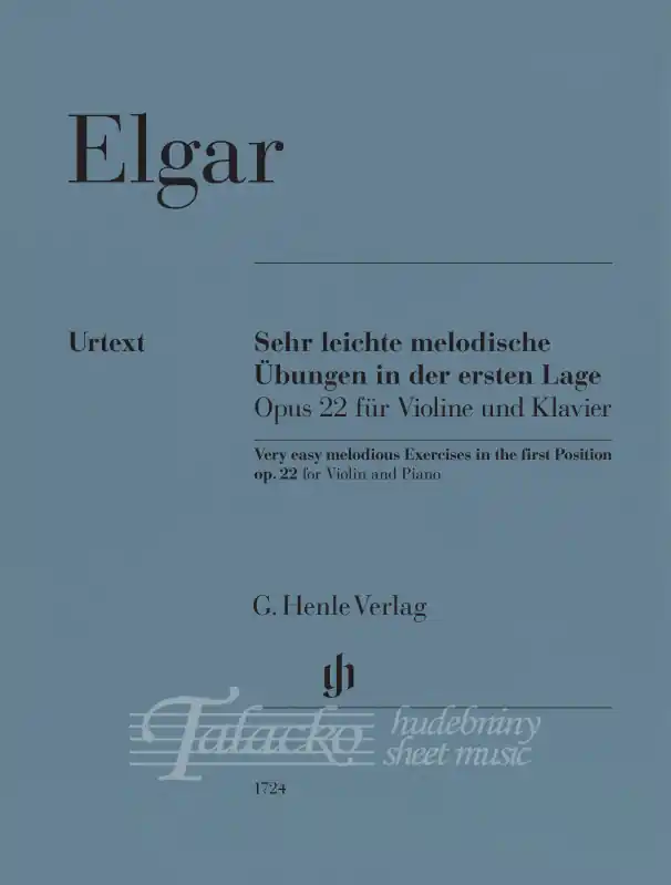 Very easy melodious Exercises in the first Position op. 22 for Violin and Piano Bezpečná Platba
