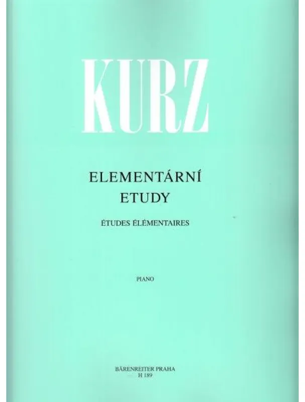 Vilém Kurz Elementární etudy I Ihned K Objednání