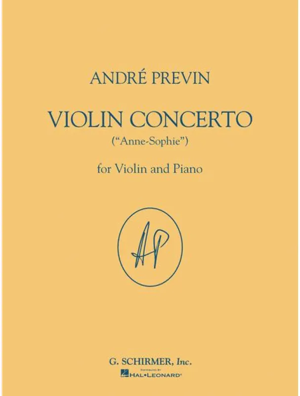 Violin Concerto - Anne-Sophie (noty na housle, klavír) Vysoce Kvalitní