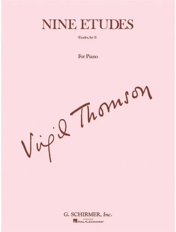 Aktuální Virgil Thomson 9 Etudes - Set 2 (noty na klavír)