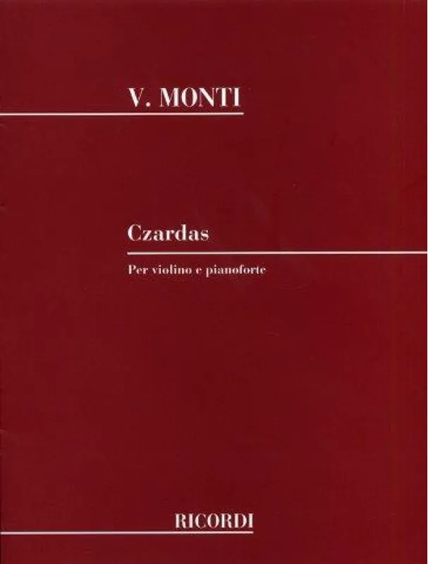 Nejlepší Volba Vittorio Monti Czardas (noty pro housle, klavír)