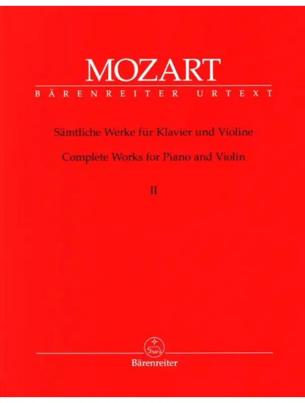 Odeslání Ihned W.A. Mozart Complete Works For Violin And Piano 2 (noty na housle, klavír)