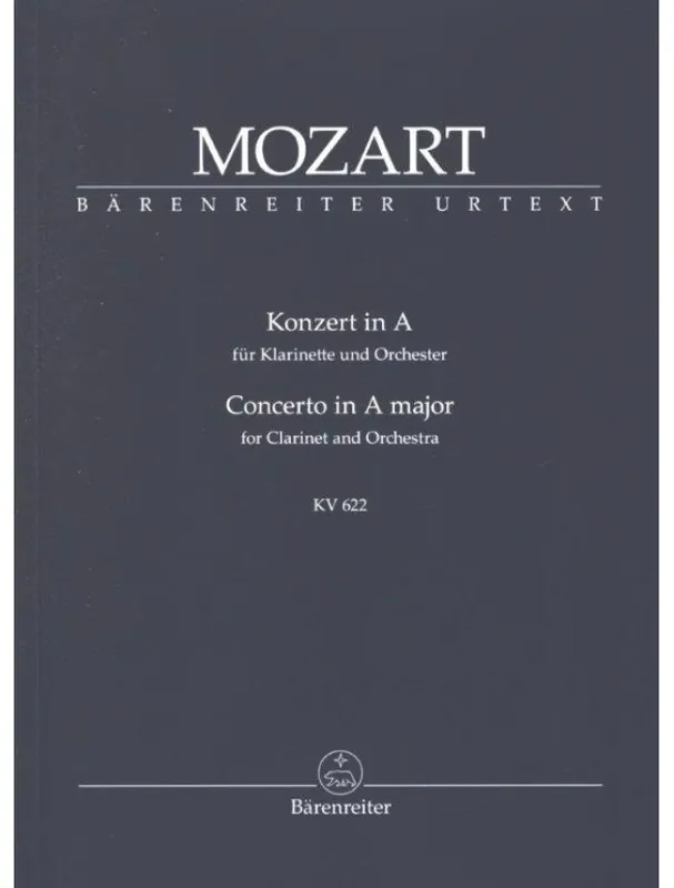 W.A. Mozart Concerto in A major K. 622 (noty, partitura) Cenový Hit
