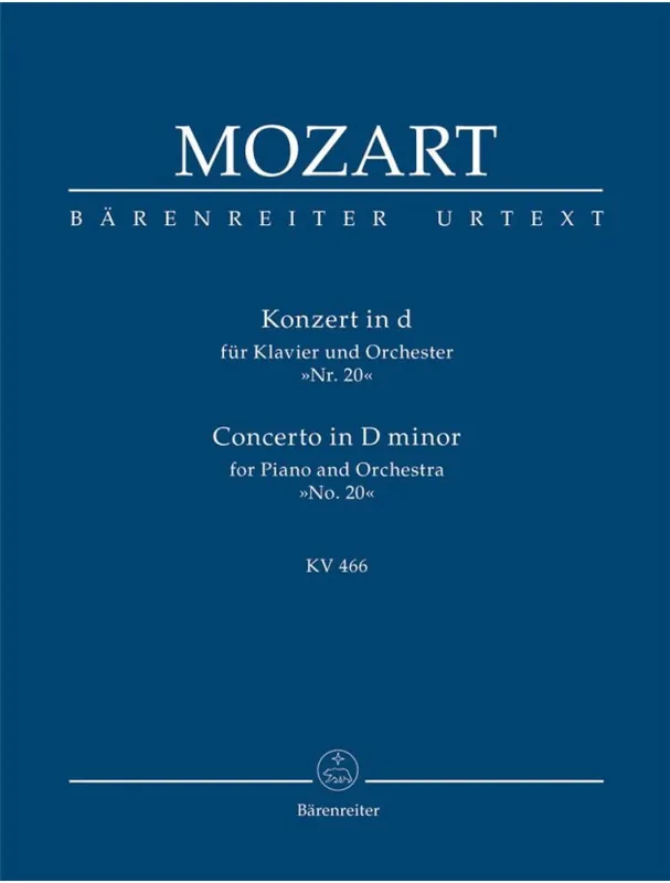 W.A. Mozart Concerto No. 20 in D minor K. 466 (noty, studijní partitura) Top Prodej