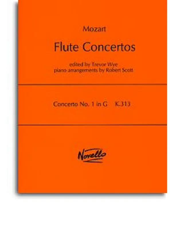 W.A. Mozart Concerto No.1 In G K.313 (noty, příčná flétna, klavír) Ověřený