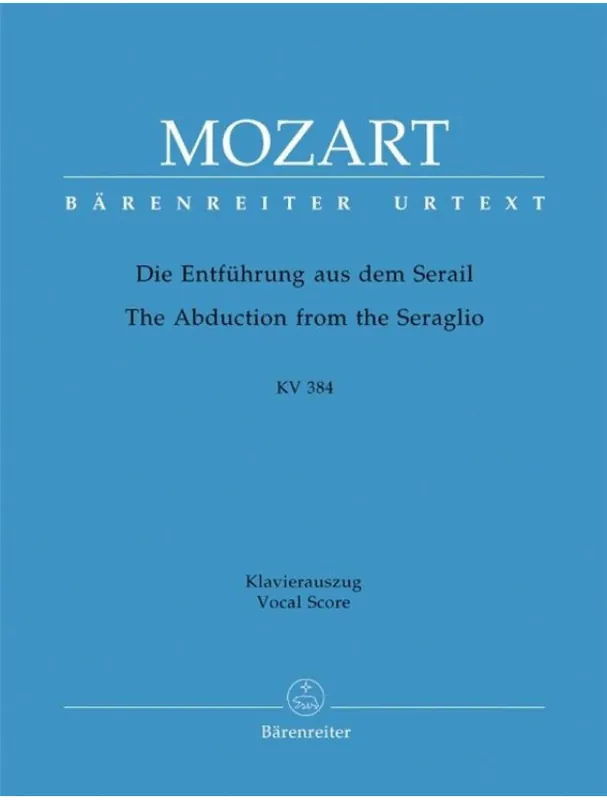 W.A. Mozart Die Entführung Aus Dem Serail (noty klavír, zpěv) Rychlé Dodání