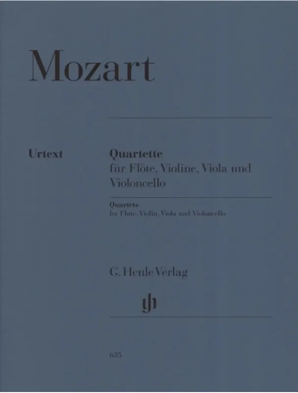W.A. Mozart Flute Quartets (noty pro flétnový kvartet, party) Bezpečná Platba