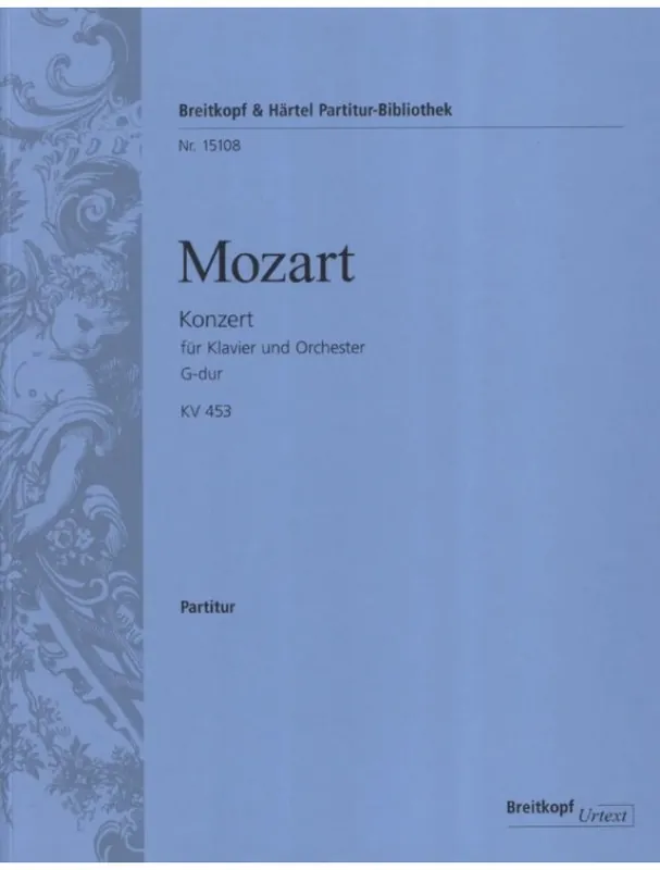 W.A. Mozart Klavierkonzert 17 G-dur KV 453 (noty, partitura) Novinka