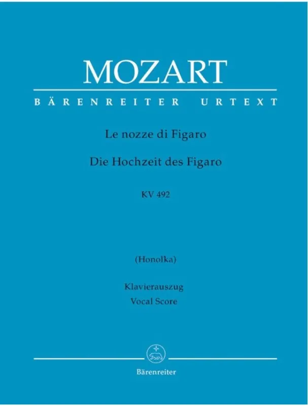 W.A. Mozart Marriage of Figaro (noty na klavír, zpěv) Nízká Cena
