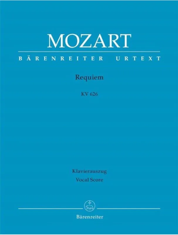 W.A. Mozart Requiem K.626 - SATB (noty na sborový zpěv, klavír) Aktuální