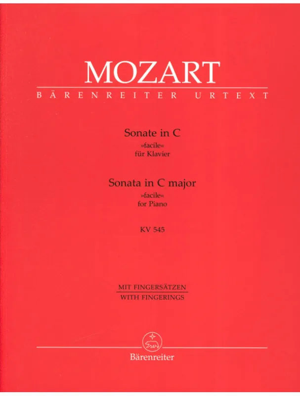 W.A. Mozart Sonata in C major KV 545 (noty na klavír) Finální Výprodej