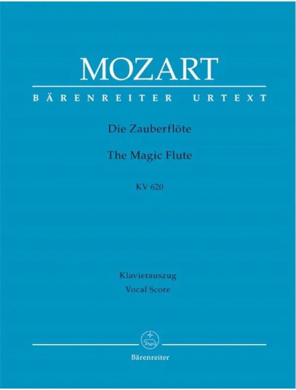W.A. Mozart The Magic Flute K. 620 (noty na klavír, zpěv) Cenová Bomba
