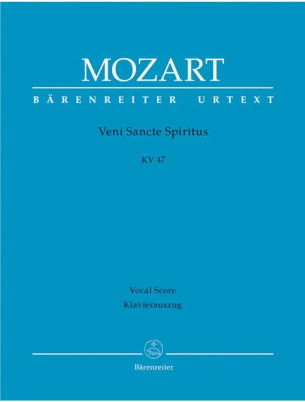 W.A. Mozart Veni Sancte Spiritus KV 47 (noty, partitura) Super Cena