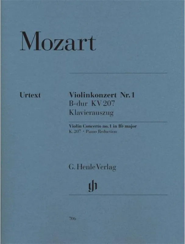 Ihned K Objednání W.A. Mozart Violin Concerto No.1 B Flat K.207 (noty na housle, klavír)
