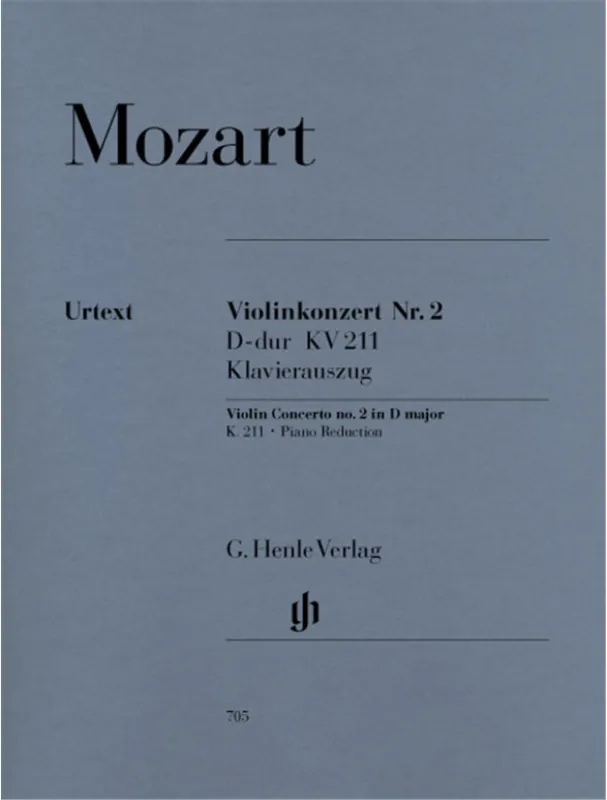 Výhodná Nabídka W.A. Mozart Violin Concerto No.2 In D K.211 (noty na housle, klavír)