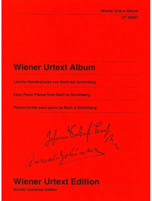Akce Wiener Urtext Album Easy Piano Pieces from Bach to Schönberg (noty na klavír)