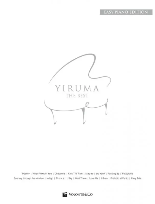 Super Cena Yiruma The Best (noty na snadný klavír)