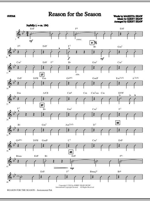 Reason For The Season - Guitar Nová Kolekce