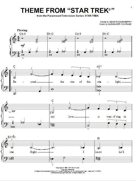 Jen Po Omezenou Doba Theme From Star Trek(R)