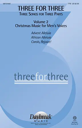 Akční Cena Three For Three - Three Songs For Three Parts - Volume 2