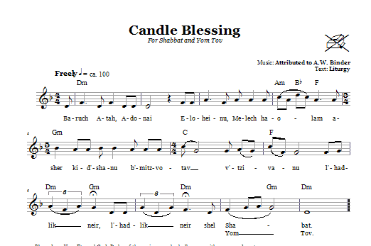Cenový Hit Candle Blessings (For Shabbat and Yom Tov)