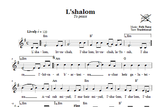 Horká Nabídka L‘shalom (To Peace)