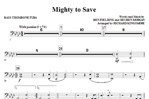 Mighty To Save - Bass Trombone/Tuba Top Prodej