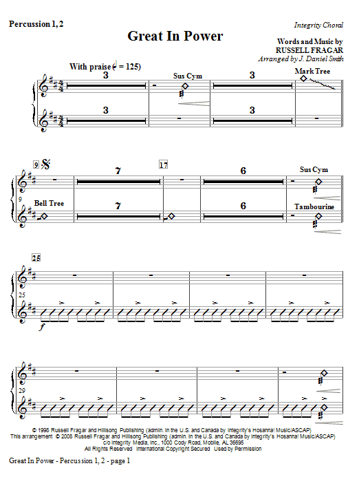 Great In Power - Percussion 1 & 2 Novinka