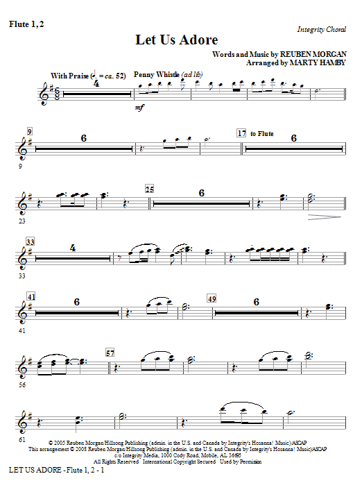 Let Us Adore - Flute 1,2 Akční Nabídka
