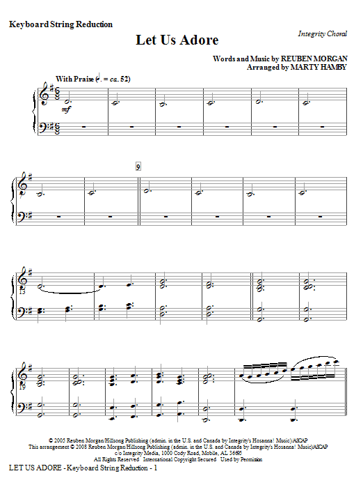 Hit Sezóny Let Us Adore - Keyboard String Reduction