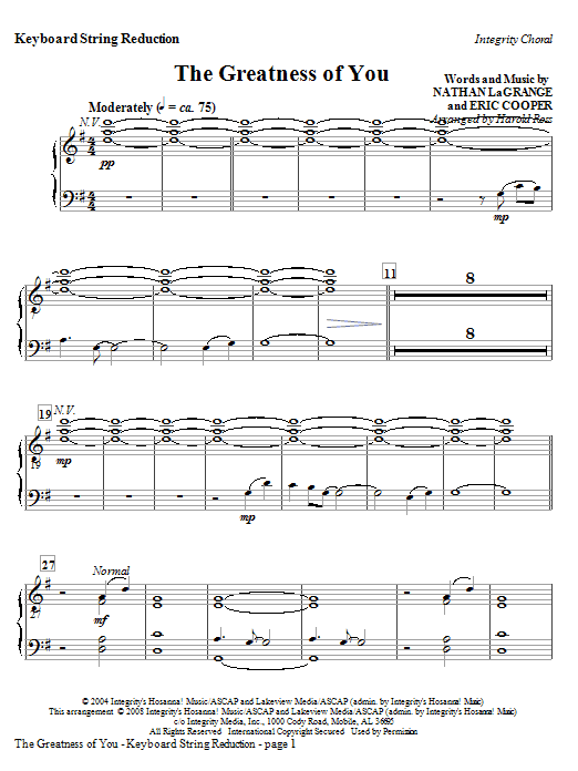Víkendová Akce The Greatness Of You - Keyboard String Reduction