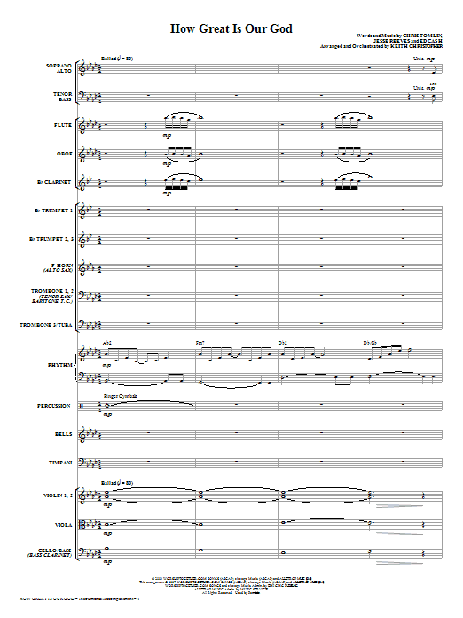 Ihned K Objednání How Great Is Our God - Full Score