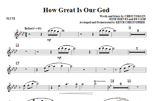 Top Prodej How Great Is Our God - Flute