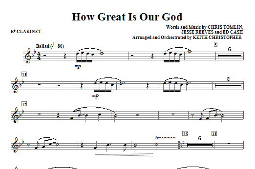 How Great Is Our God - Bb Clarinet Akční Cena