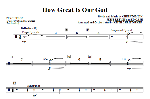 How Great Is Our God - Percussion Ověřený