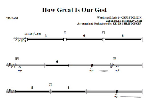 How Great Is Our God - Timpani Akce