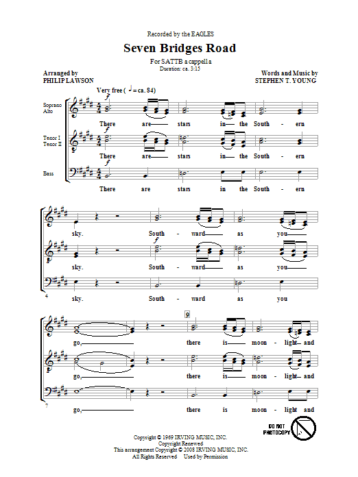 Seven Bridges Road (arr. Philip Lawson) Nejlepší Volba