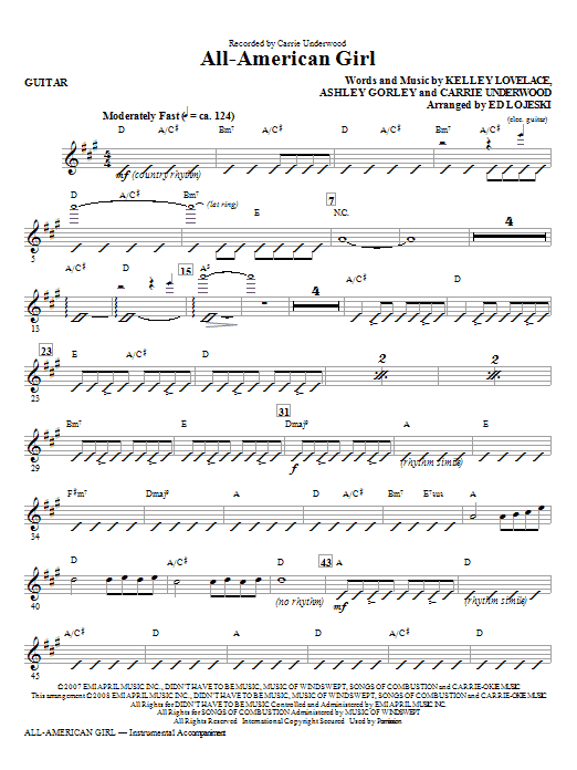 Časově Omezené All-American Girl - Guitar