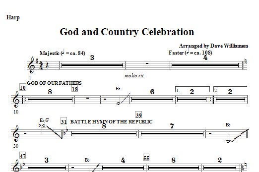 Nejlepší Volba God And Country Celebration (Medley) - Harp