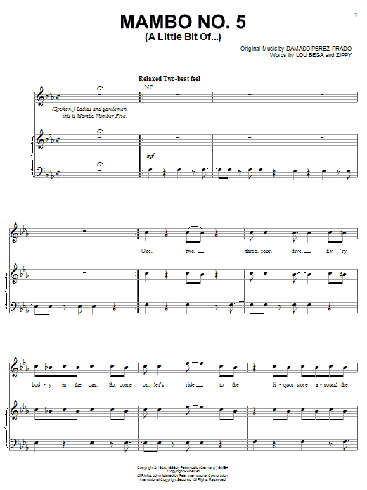 Mambo No. 5 (A Little Bit Of...) Nejprodávanější