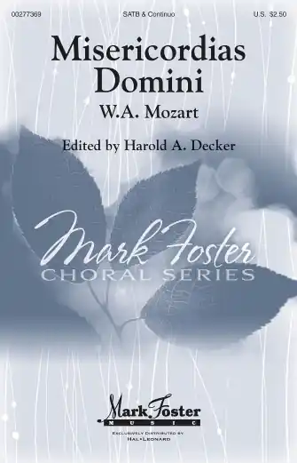Pouze Dnes Misericordias Domini (arr. Harold Decker) - Score