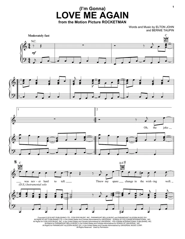 Omezená Nabídka (I‘m Gonna) Love Me Again (from Rocketman)