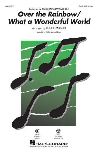 Tovární Cena Over The Rainbow/What a Wonderful World (arr. Roger Emerson)