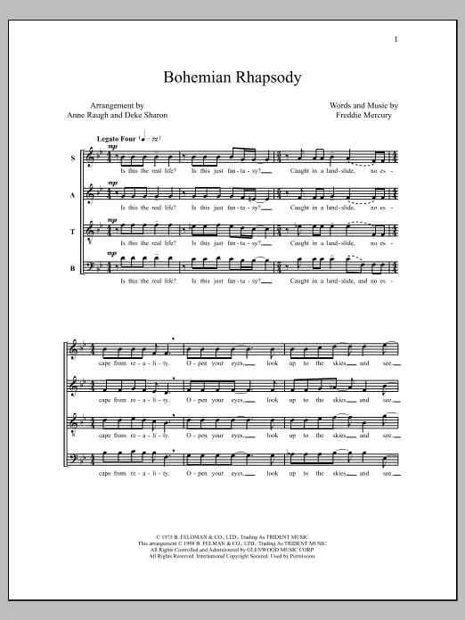 Bohemian Rhapsody (arr. Deke Sharon) Jen Po Omezenou Doba