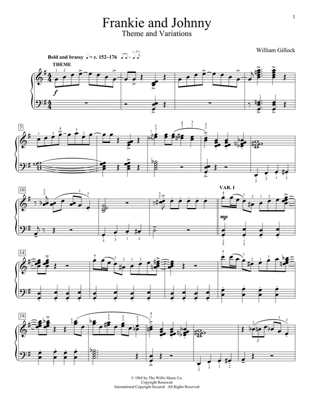 Frankie And Johnny (Theme And Variations) Kup Teď