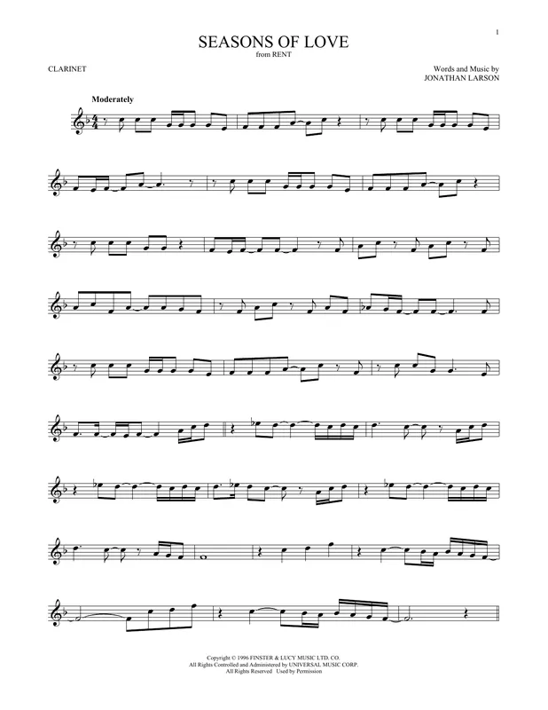 Seasons Of Love (from Rent) Rychlé Dodání