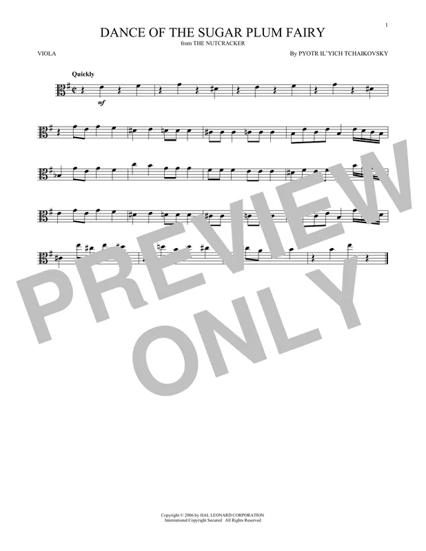 Tovární Cena Dance Of The Sugar Plum Fairy, Op. 71a