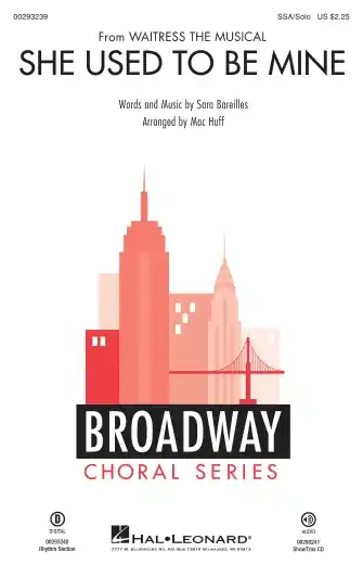 She Used To Be Mine (from Waitress the Musical) (arr. Mac Huff) - Bass Nízká Cena